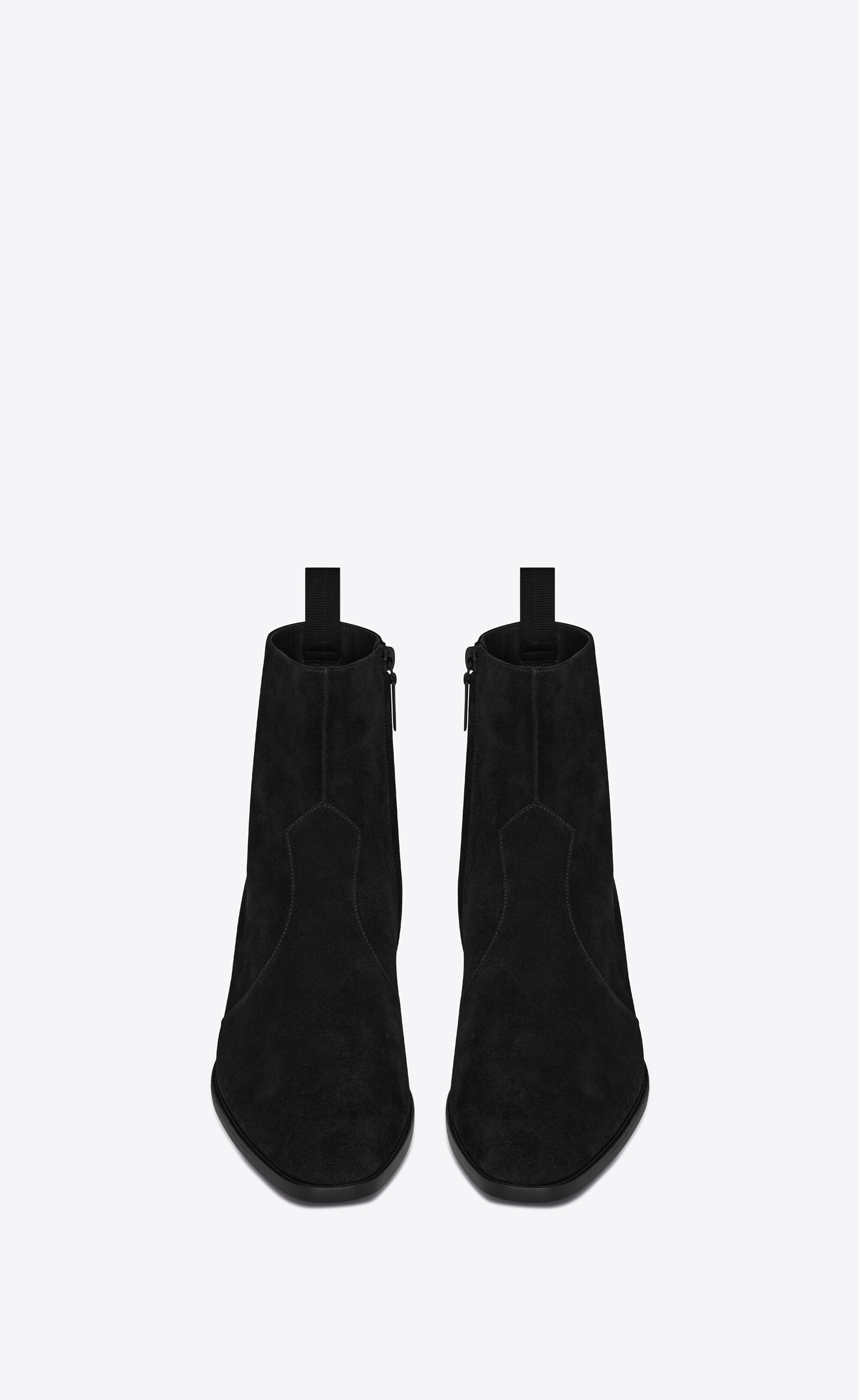 wyatt zipped boots in suede - 2