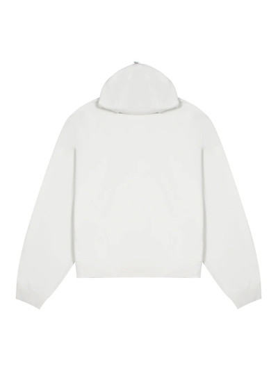 We11done White Cap Zip-Up Hoodie outlook