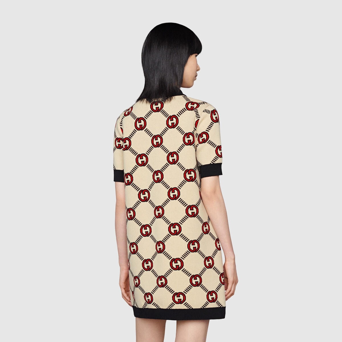 [GUCCI]★Reversible Interlocking G polo dress in multicolour GUCCI Reversible Interlocking G polo dress | gucci | REVERSIBLE