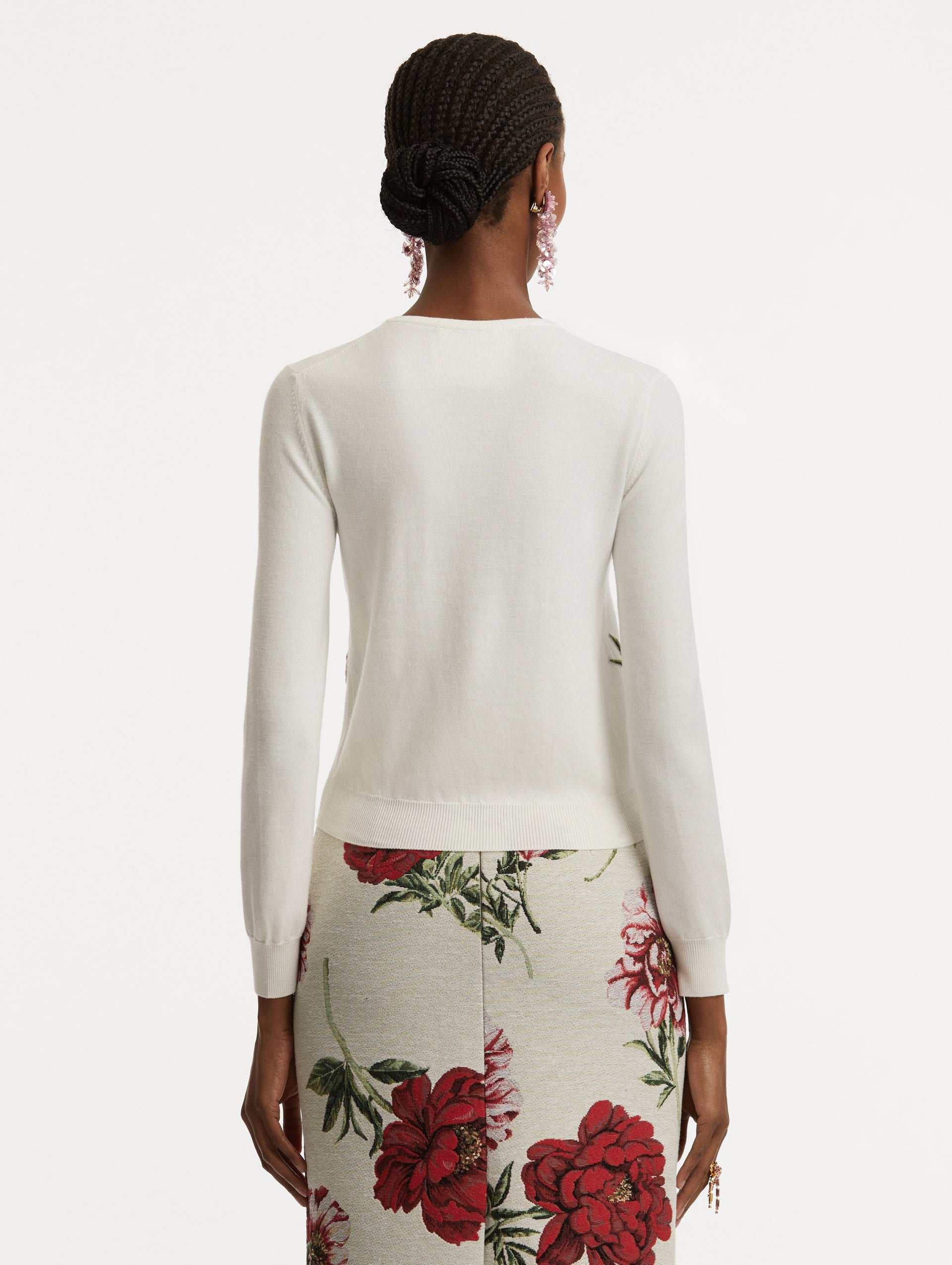 PEONY THREADWORK CARDIGAN - 4