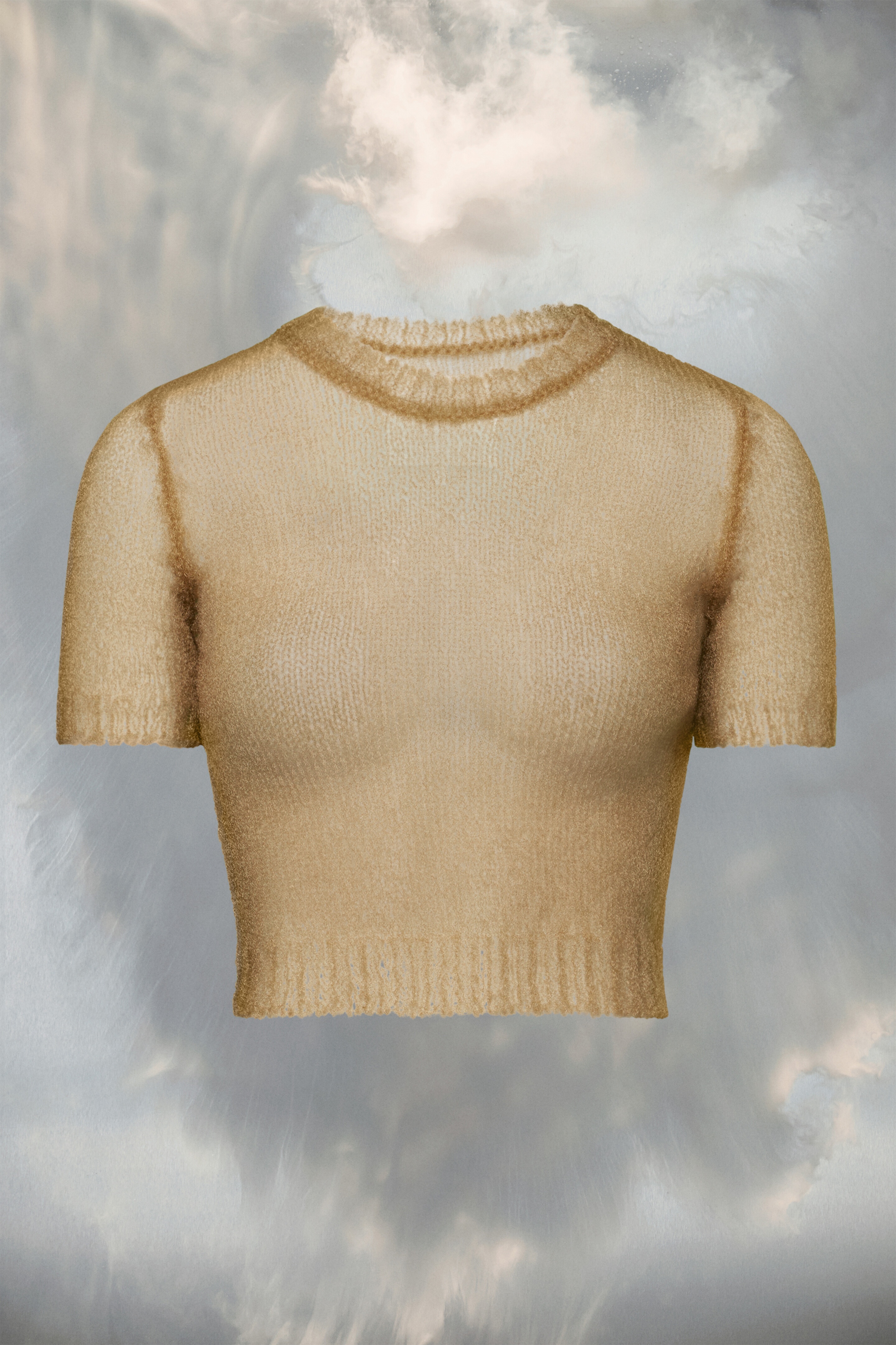 Translucent knit top - 1