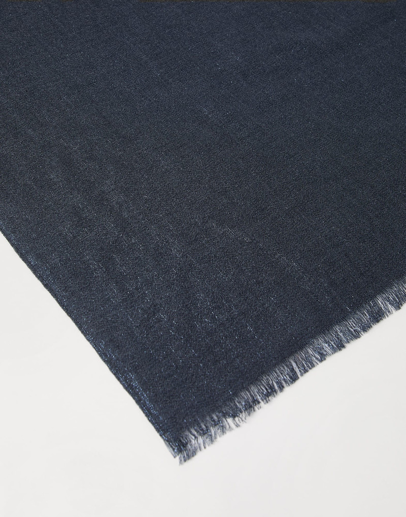 Brunello Cucinelli Cashmere and silk sparkling scarf outlook