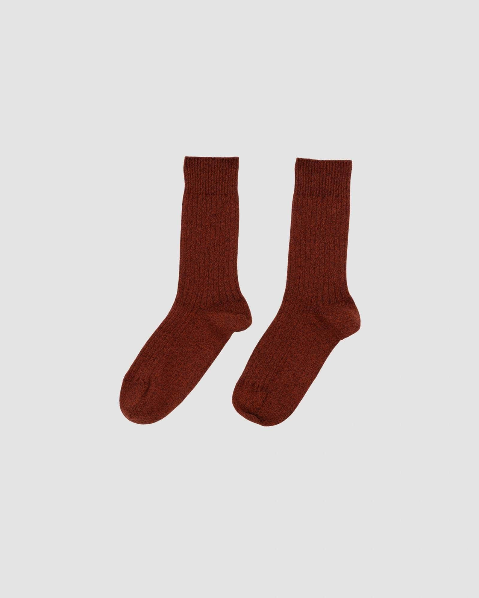 Rib Overankle Socks - Organic Cotton Rib - 4