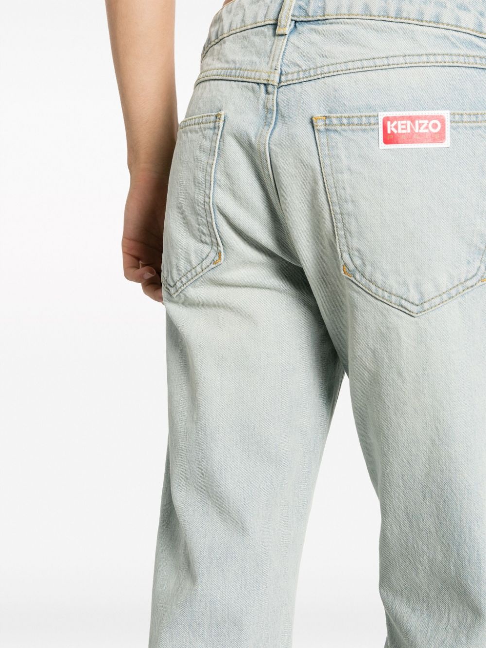 logo-patch slim-fit jeans - 5