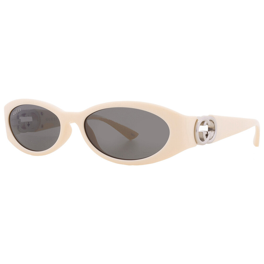 Gucci Grey Oval Ladies Sunglasses GG1660S 004 54 - 2