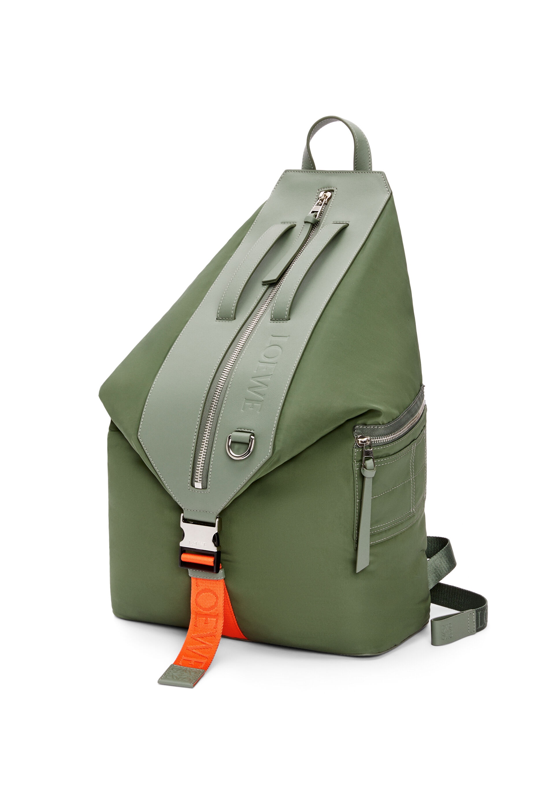 Convertible backpack in nylon and calfskin - 2