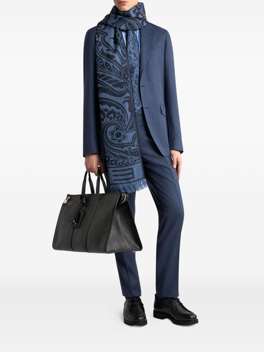 pinstripe wool suit - 2