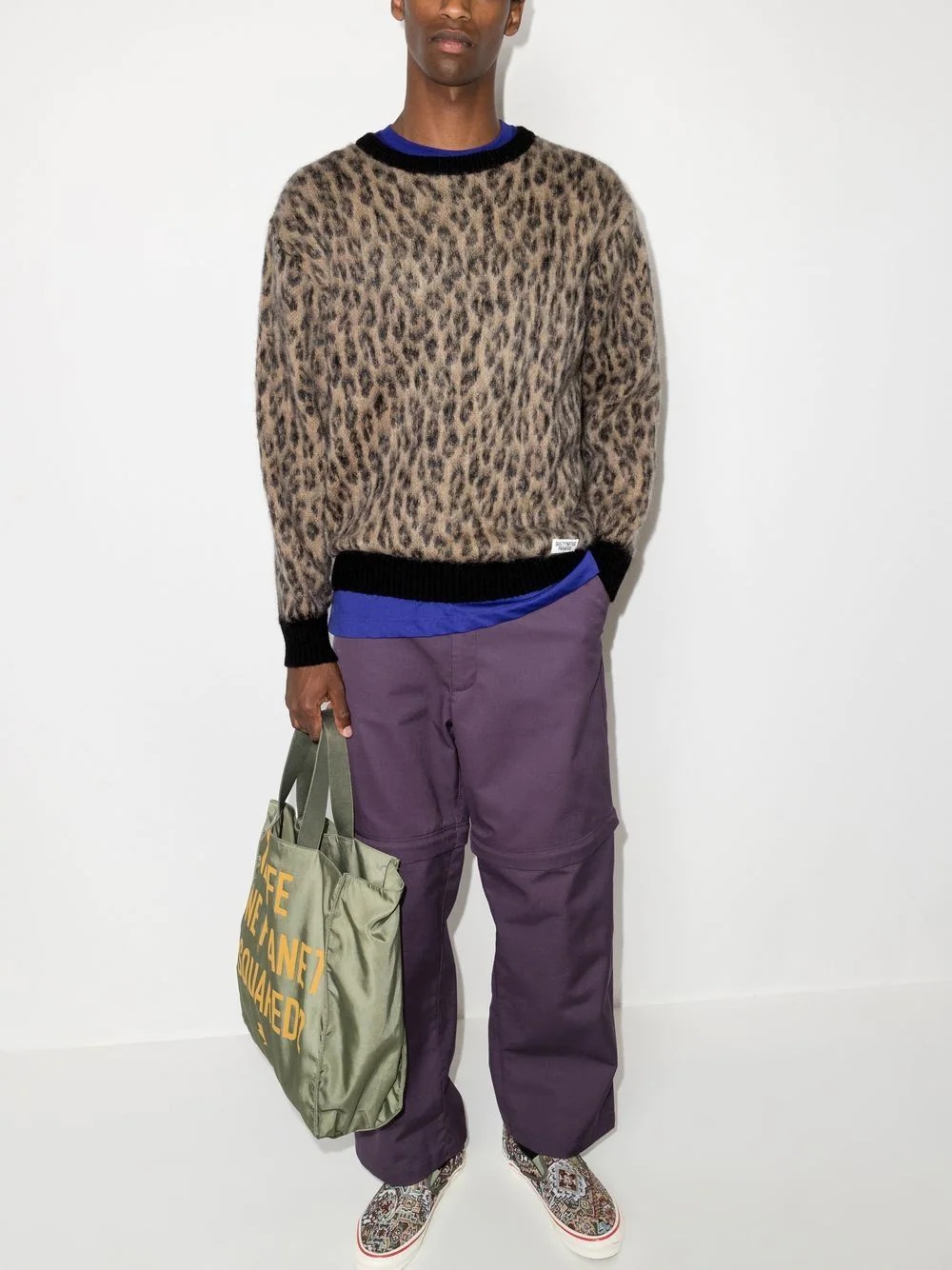 leopard mohair knit jumper - 2