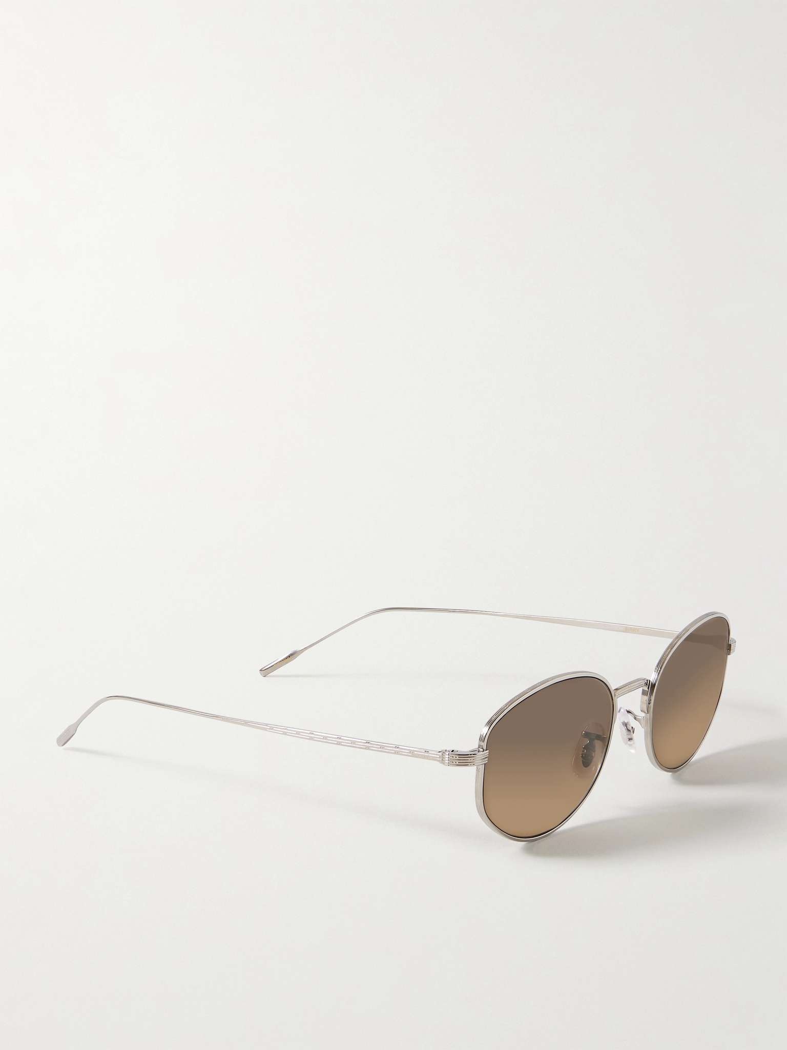 Sirry Round-Frame Titanium Polarised Sunglasses - 2
