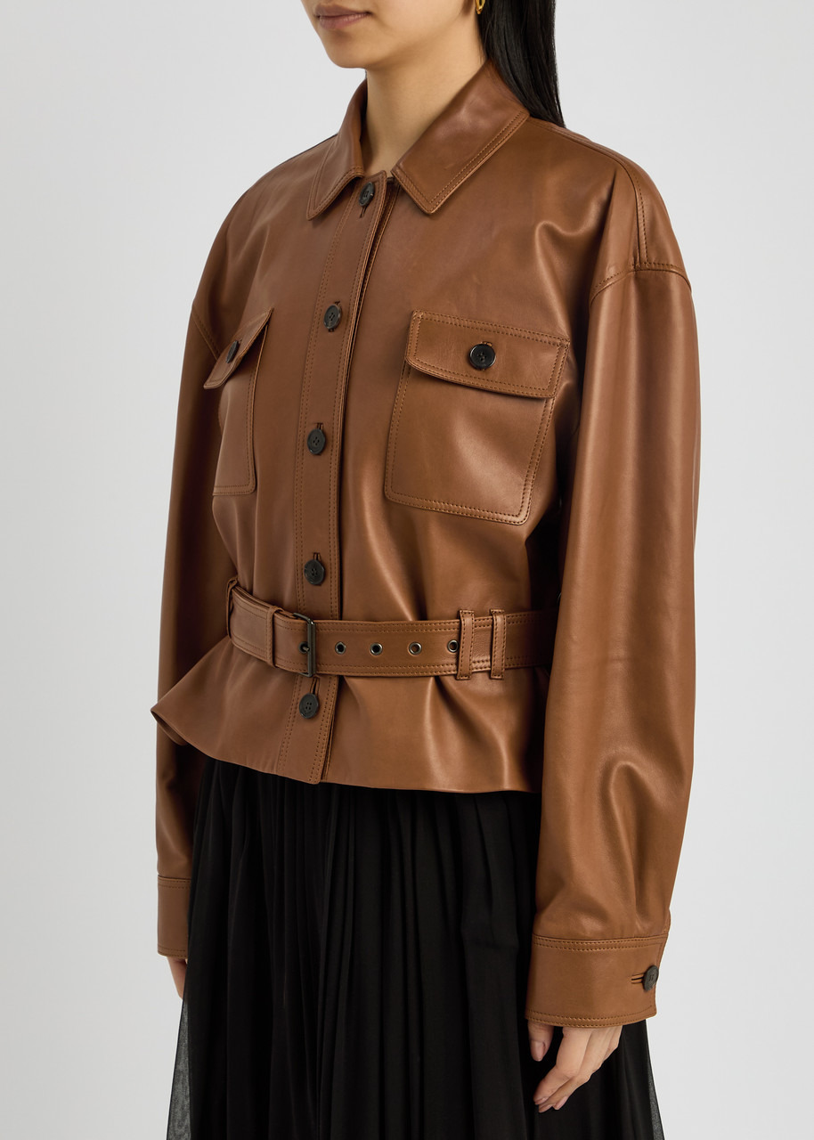 Yves Saint Laurent Belted Leather Jacket - 2
