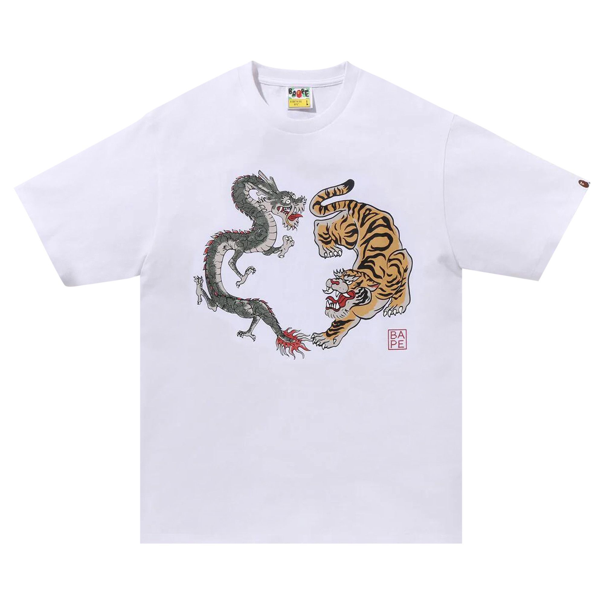 BAPE Japan Culture Tiger And Dragon Tee 'Whte' - 1