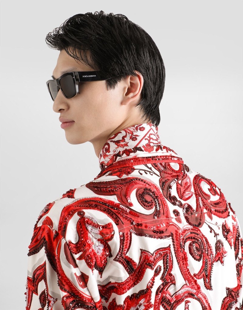 Majolica-print twill vanity shirt 5