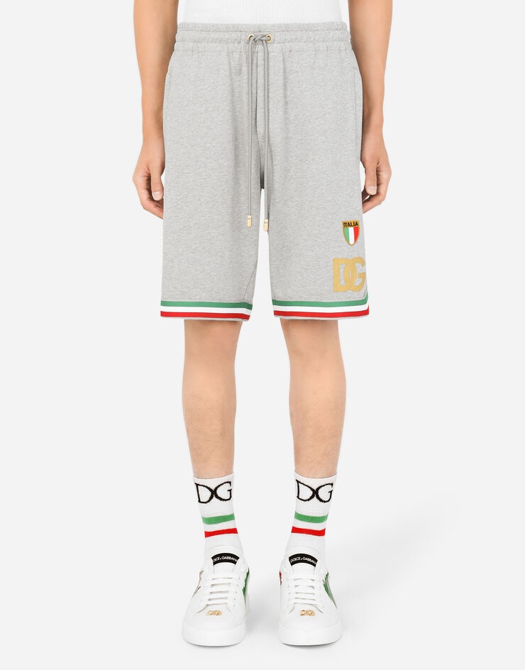 Jersey shorts with patch embellishment - 2