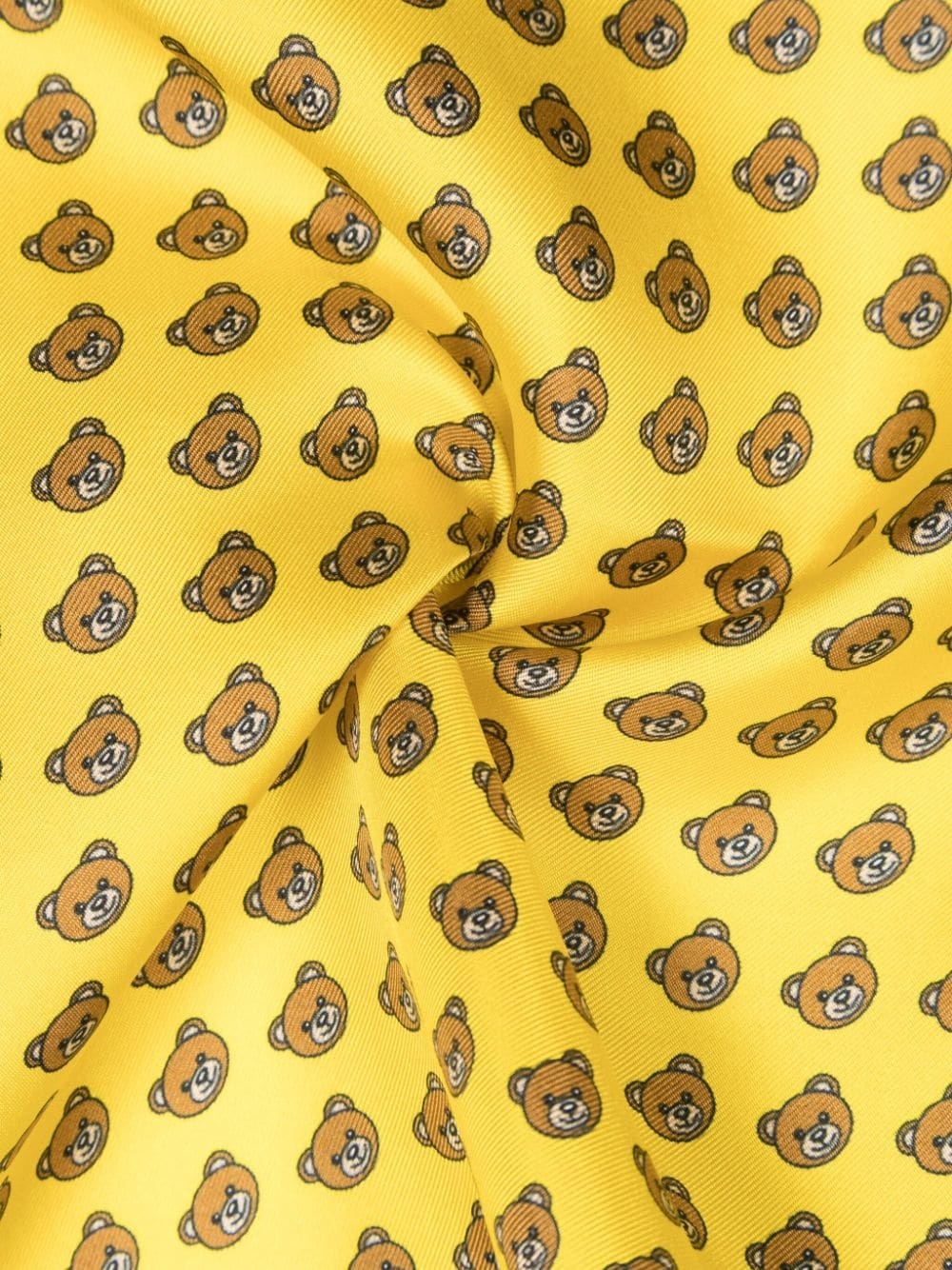 Teddy-Bear-print silk scarf - 3