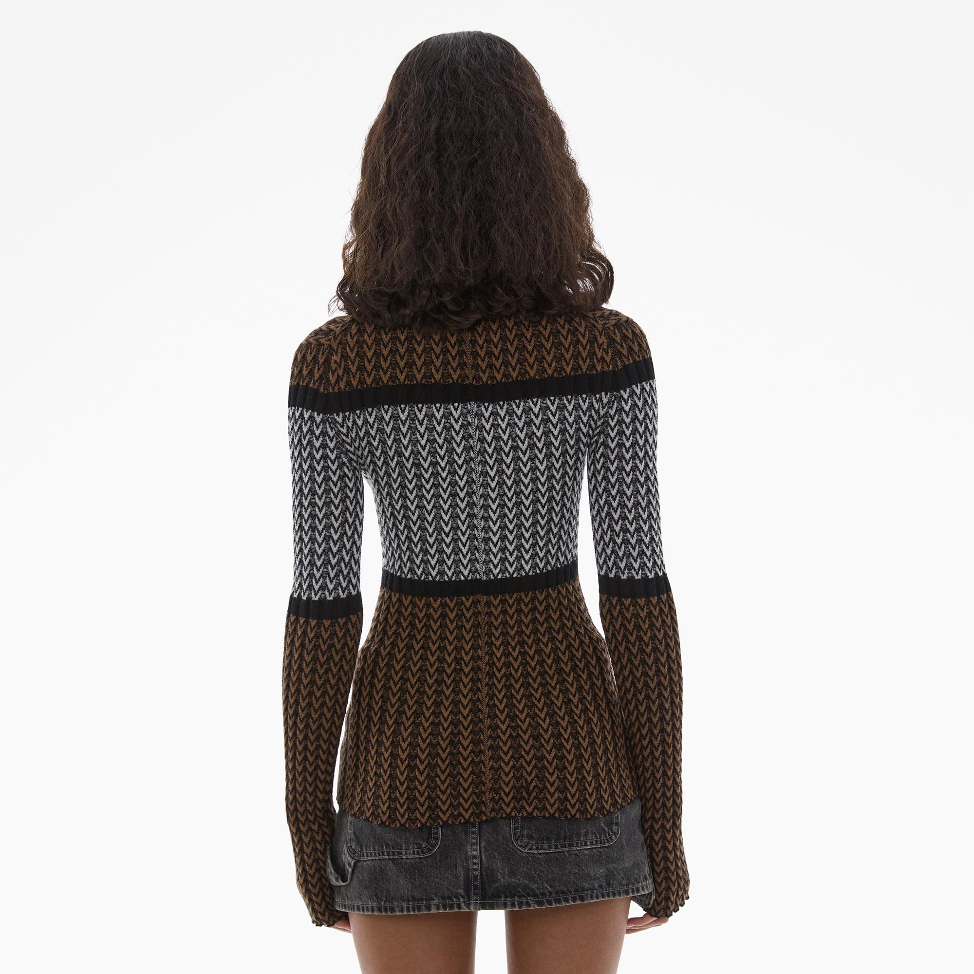 RIB KNIT CREWNECK SWEATER - 4