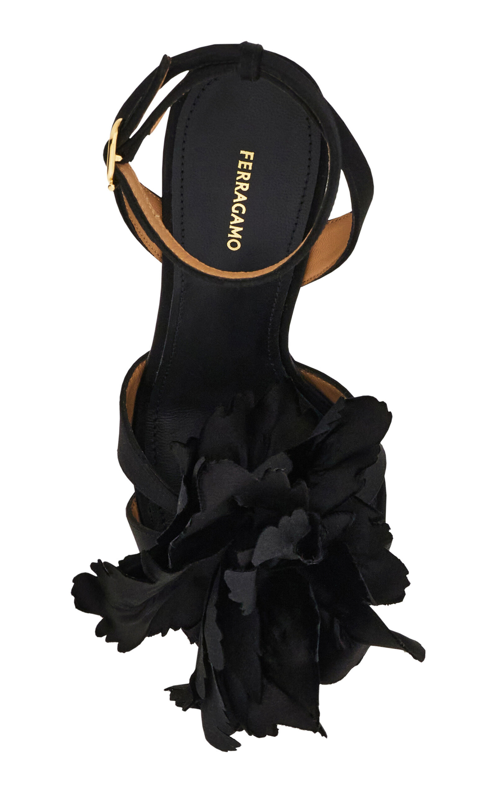 Ghilly Flower-Detailed Leather Sandals black - 2