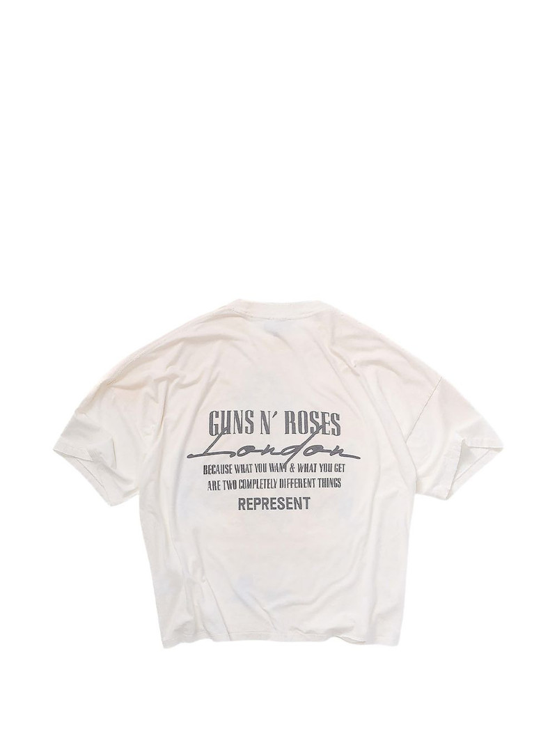 REPRESENT Guns N' Roses cross graphic T-shirt outlook