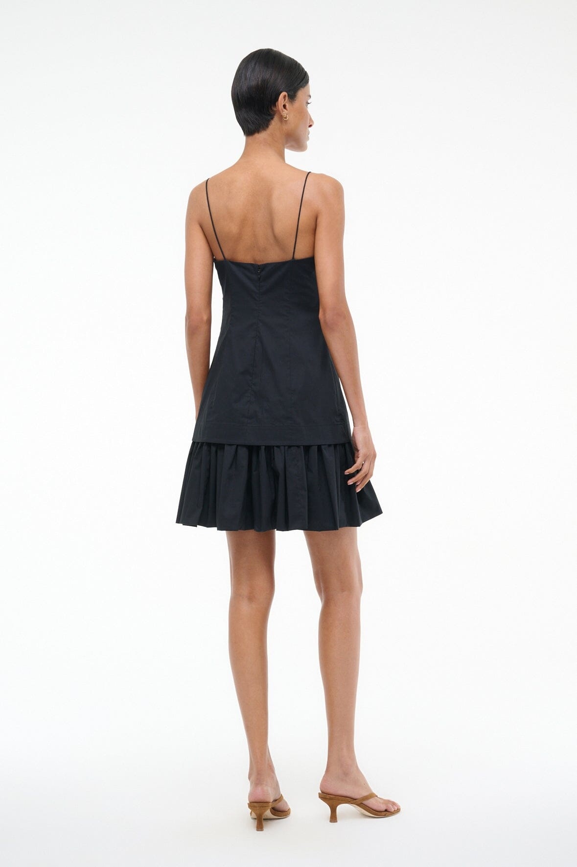 STAUD ARI MINI DRESS BLACK - 4