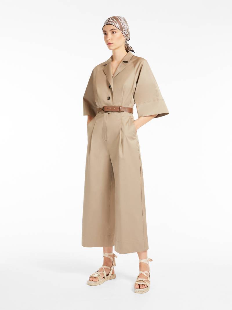 Max Mara DRY Cotton gabardine jumpsuit outlook