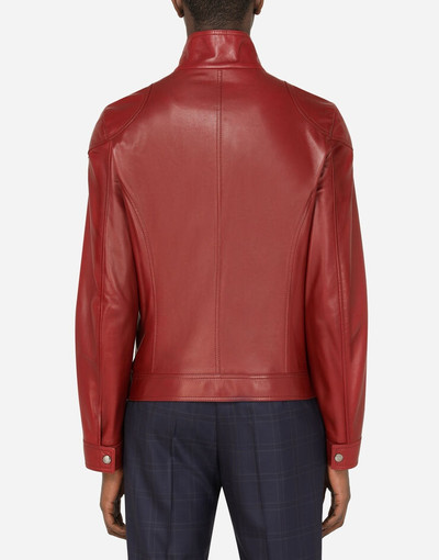 Dolce & Gabbana Lambskin jacket with multiple zippers outlook