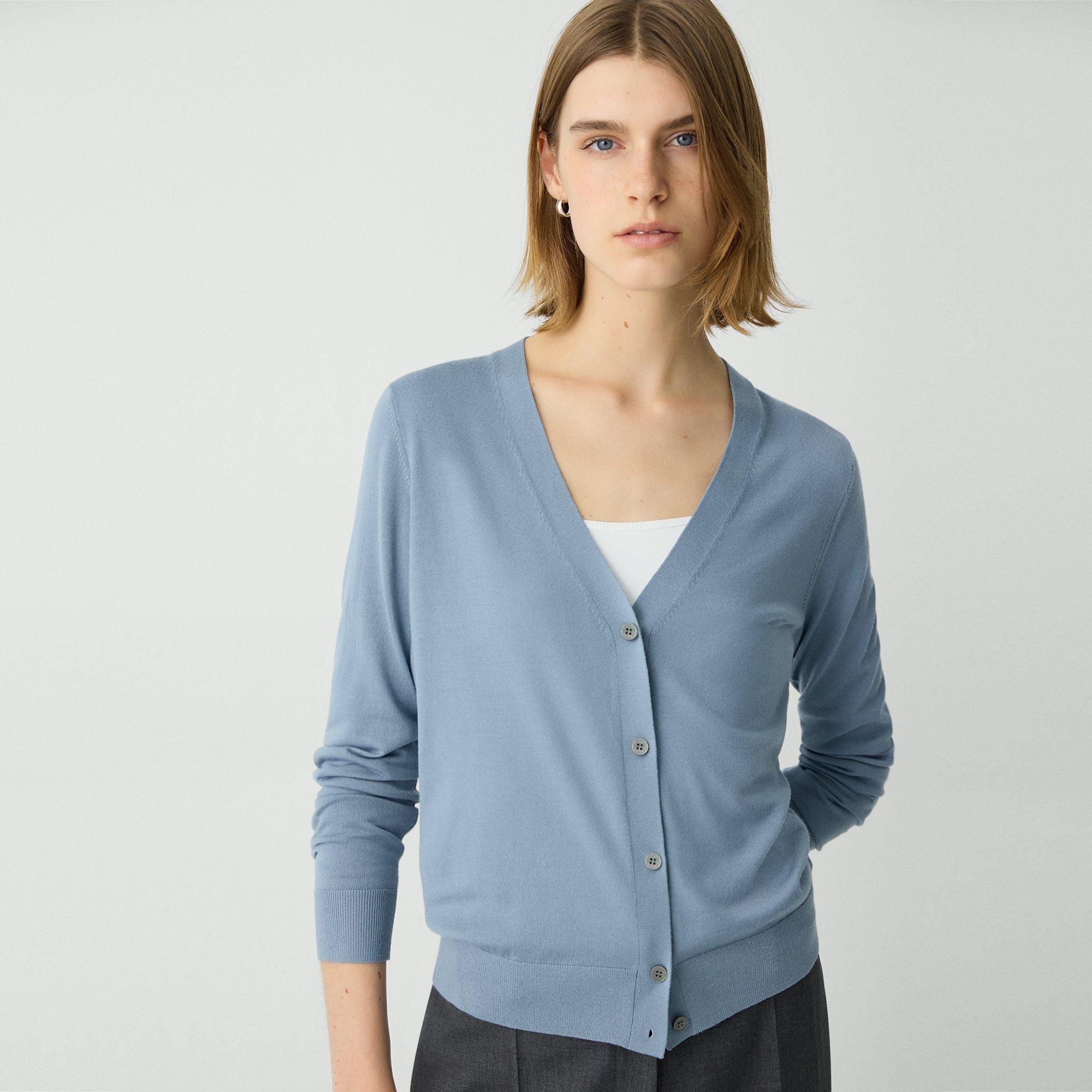 V-Neck Cardigan in Regal Wool - 5