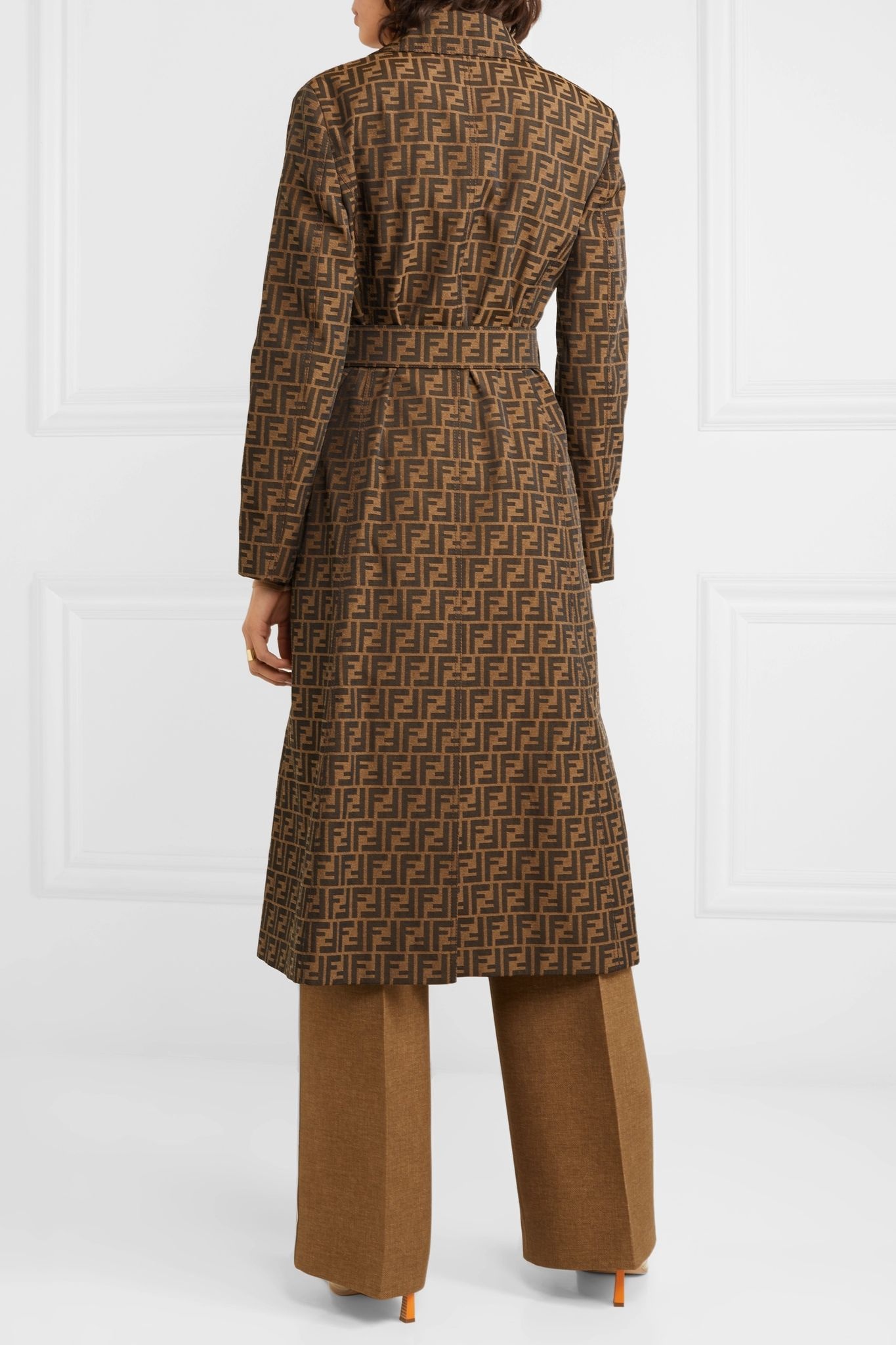 Belted jacquard coat - 4