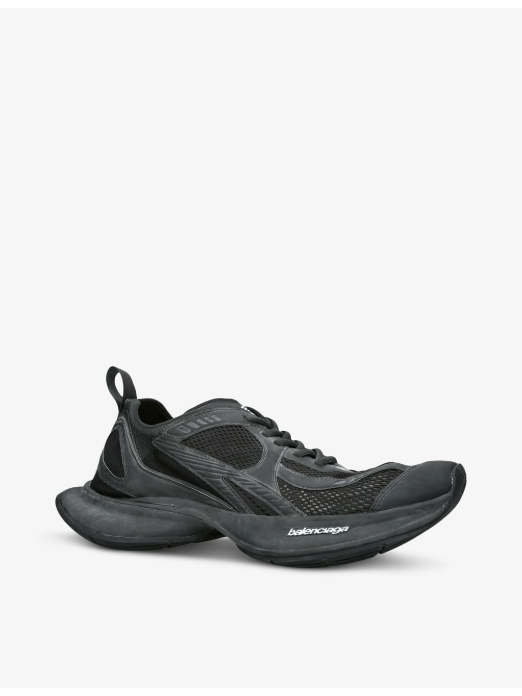 Circuit Runner mesh and faux-leather low-top trainers - 3