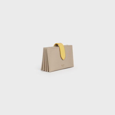 CELINE ACCORDEON CARD HOLDER IN BICOLOUR GRAINED CALFSKIN outlook