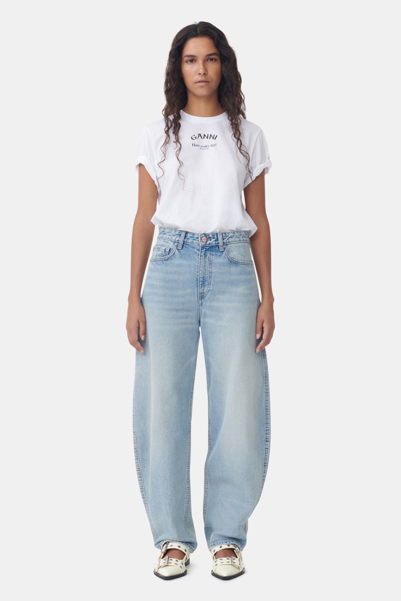 LIGHT BLUE VINTAGE STARY JEANS - 2