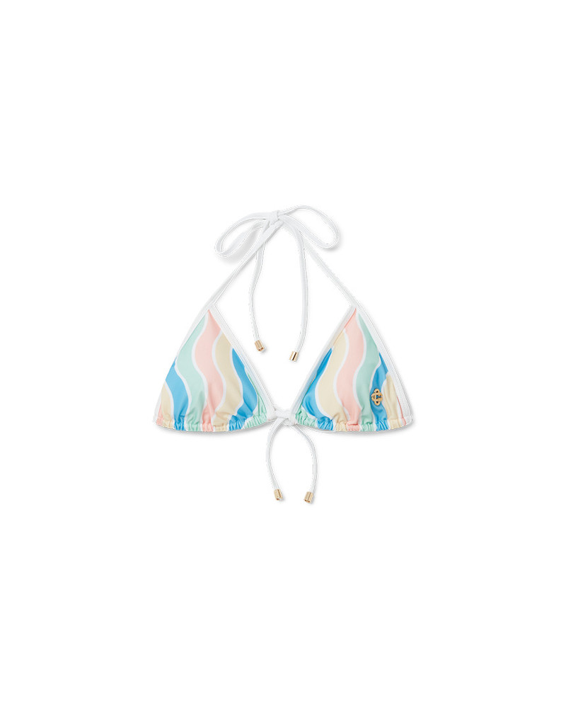 Memphis Wave Triangle Bikini Top 1