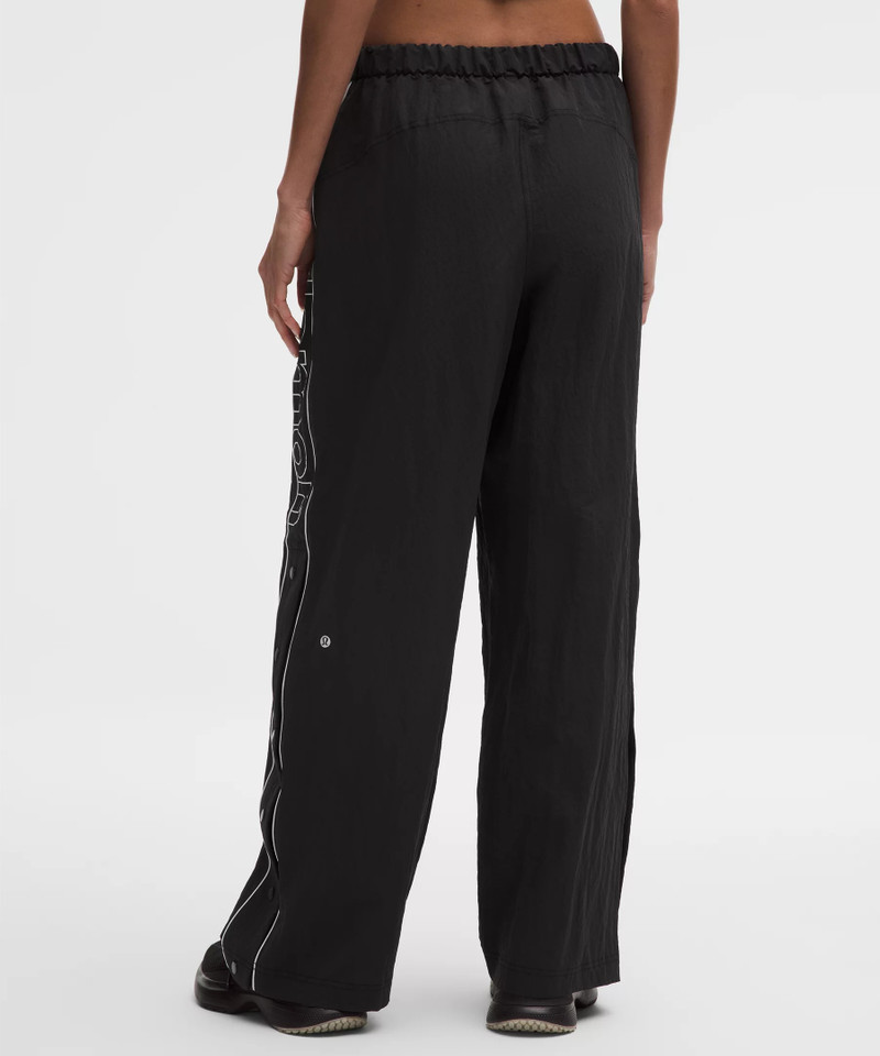 Crinkle Nylon Mid-Rise Track Pant *Wordmark 3