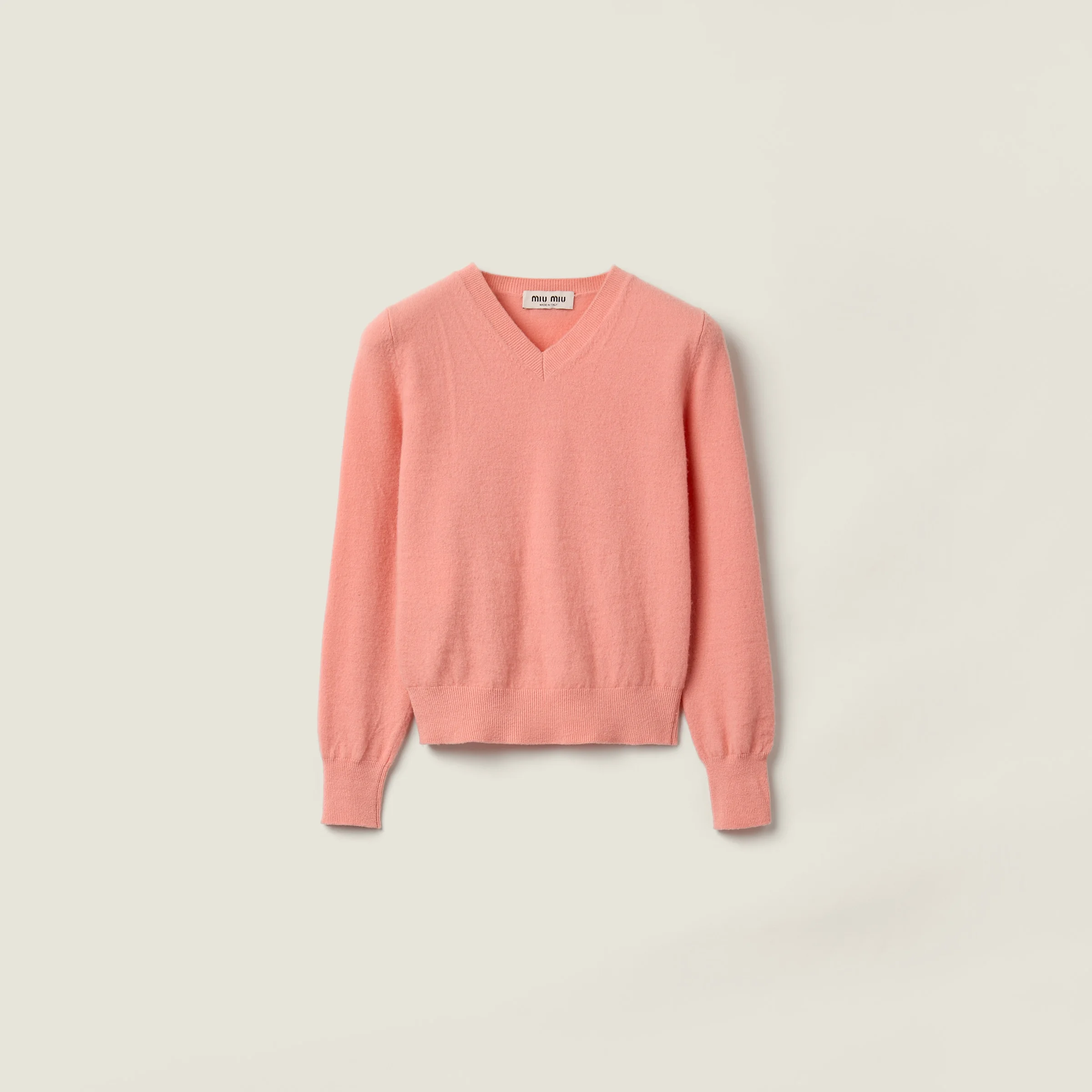 V-neck wool cardigan - 1