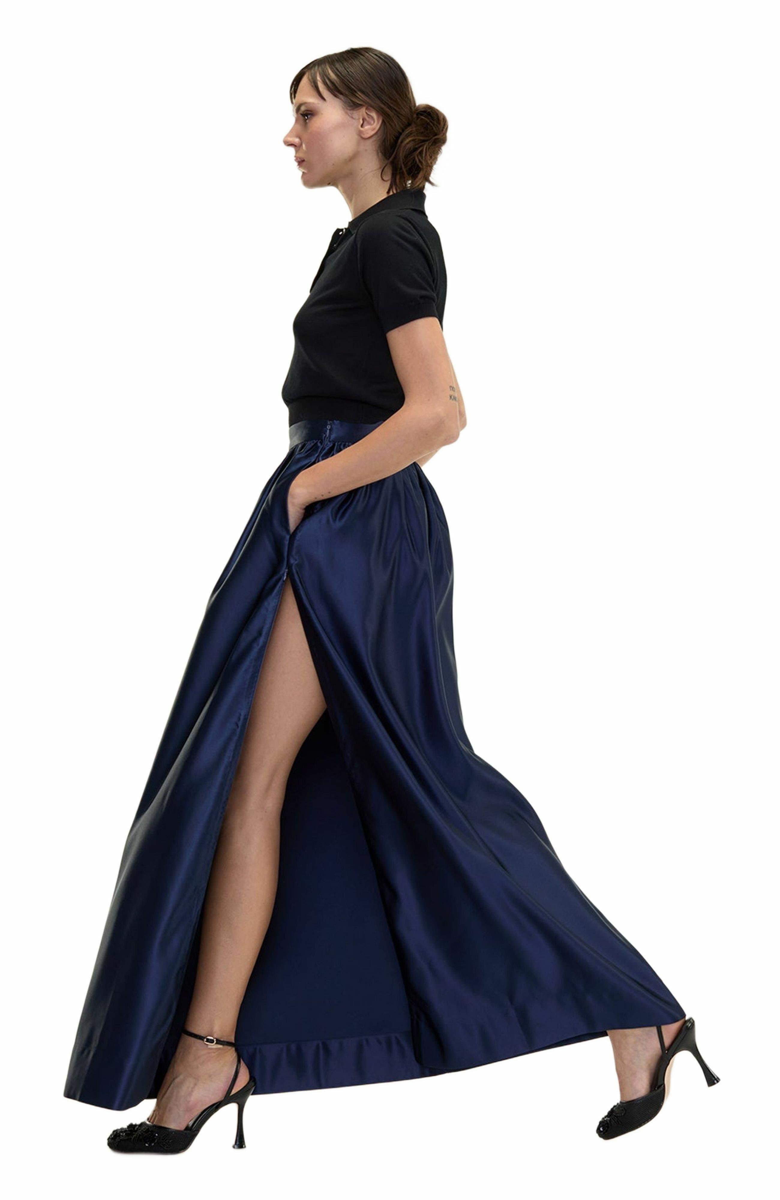 Cynthia Rowley Belle Maxi Skirt in Navy at Nordstrom - 2