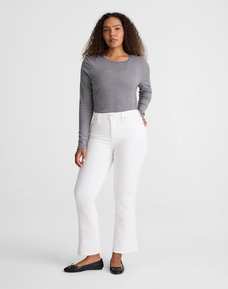 The Curvy Flare Crop Jean in Super Stretch Denim 2