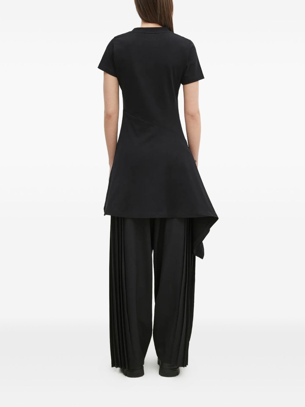 asymmetric pleated dress - 4