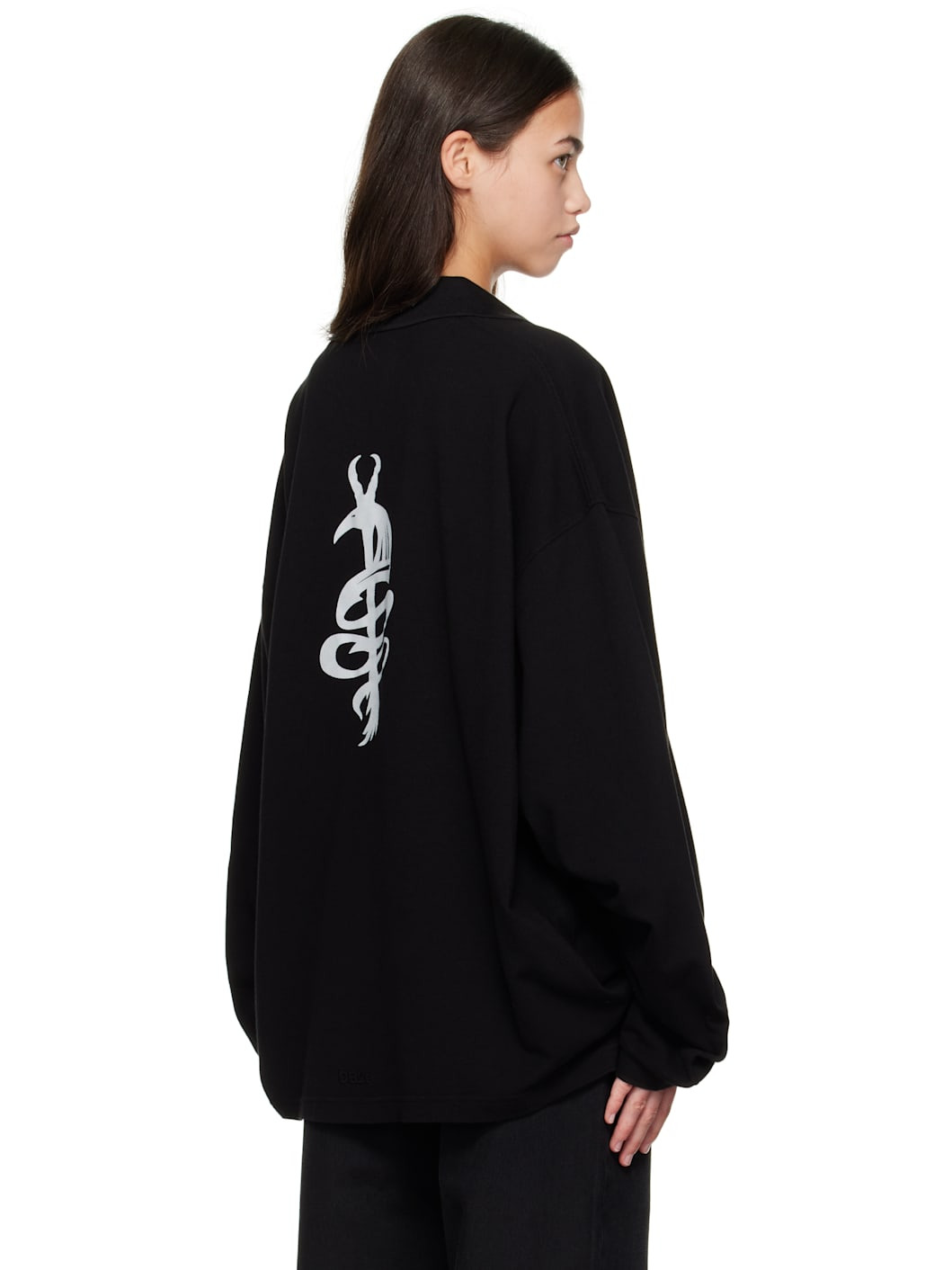 Black Speed Devil LS Polo - 3