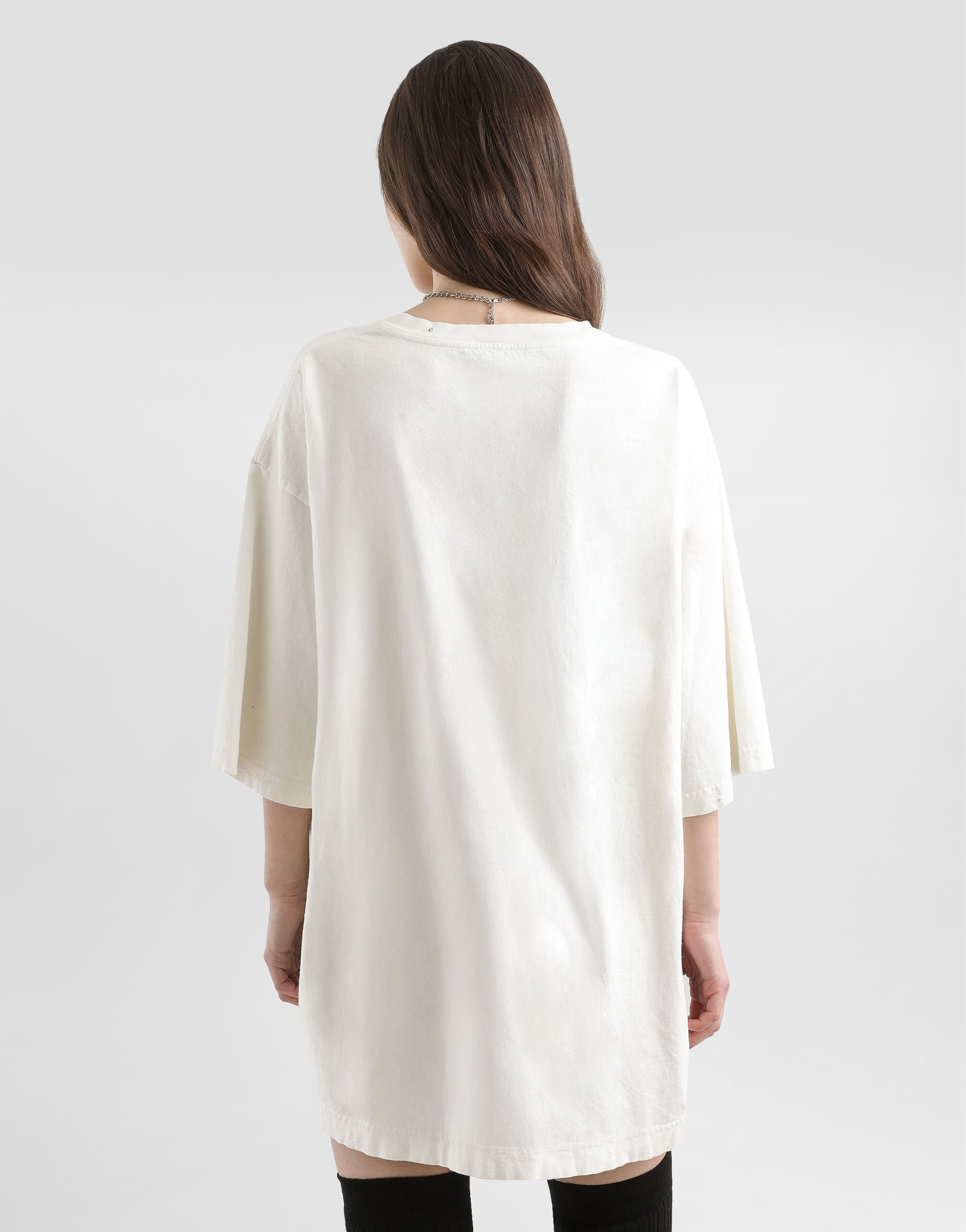 Oversized jersey t-shirt with print - 5