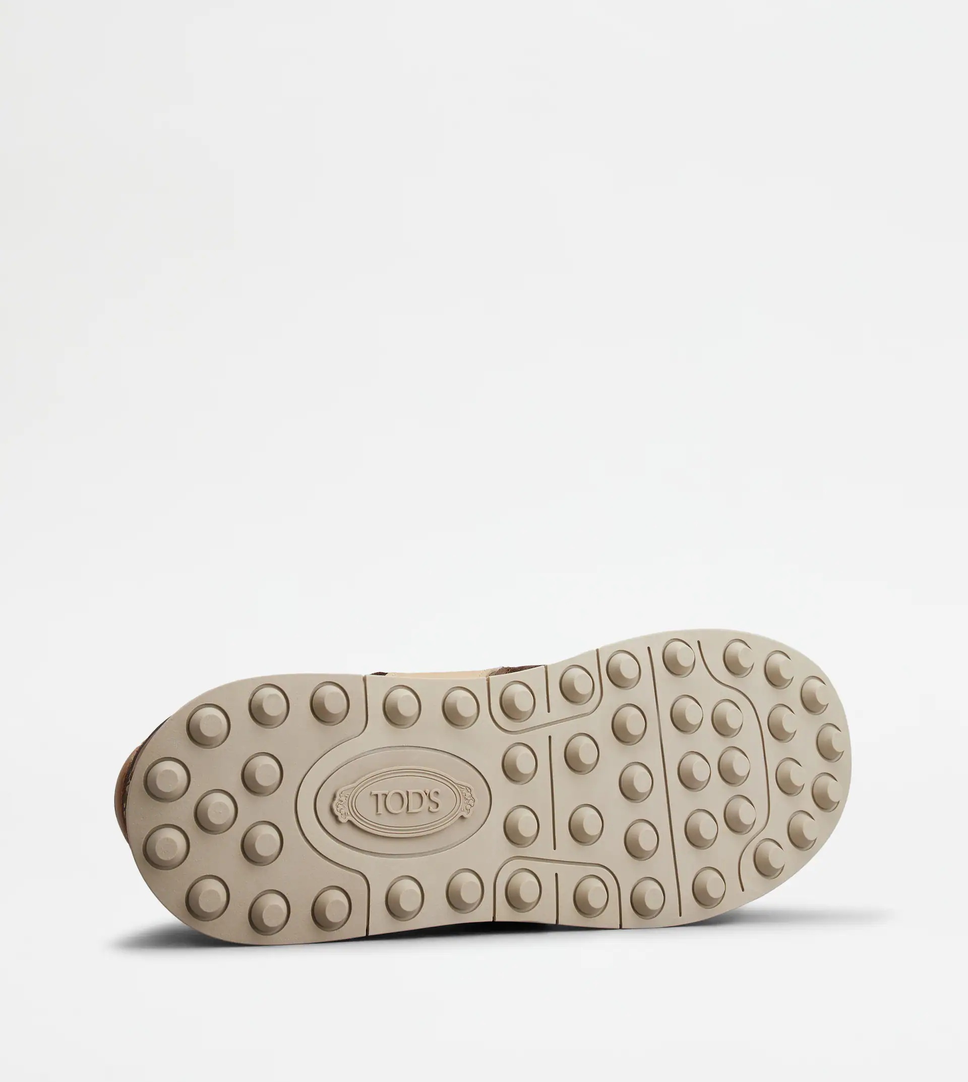 TOD'S SNEAKERS IN SUEDE AND SMOOTH LEATHER - BROWN, BEIGE - 4