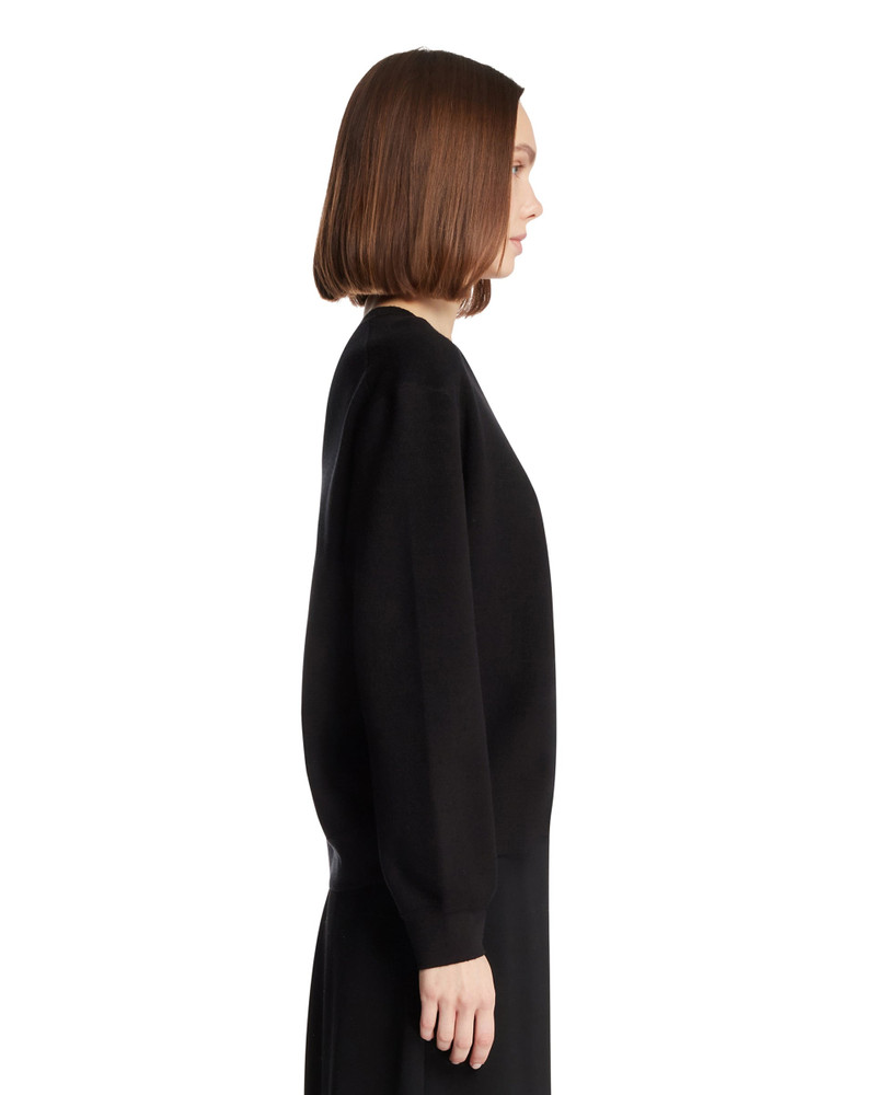 Black Cotton and Silk Sweater 5