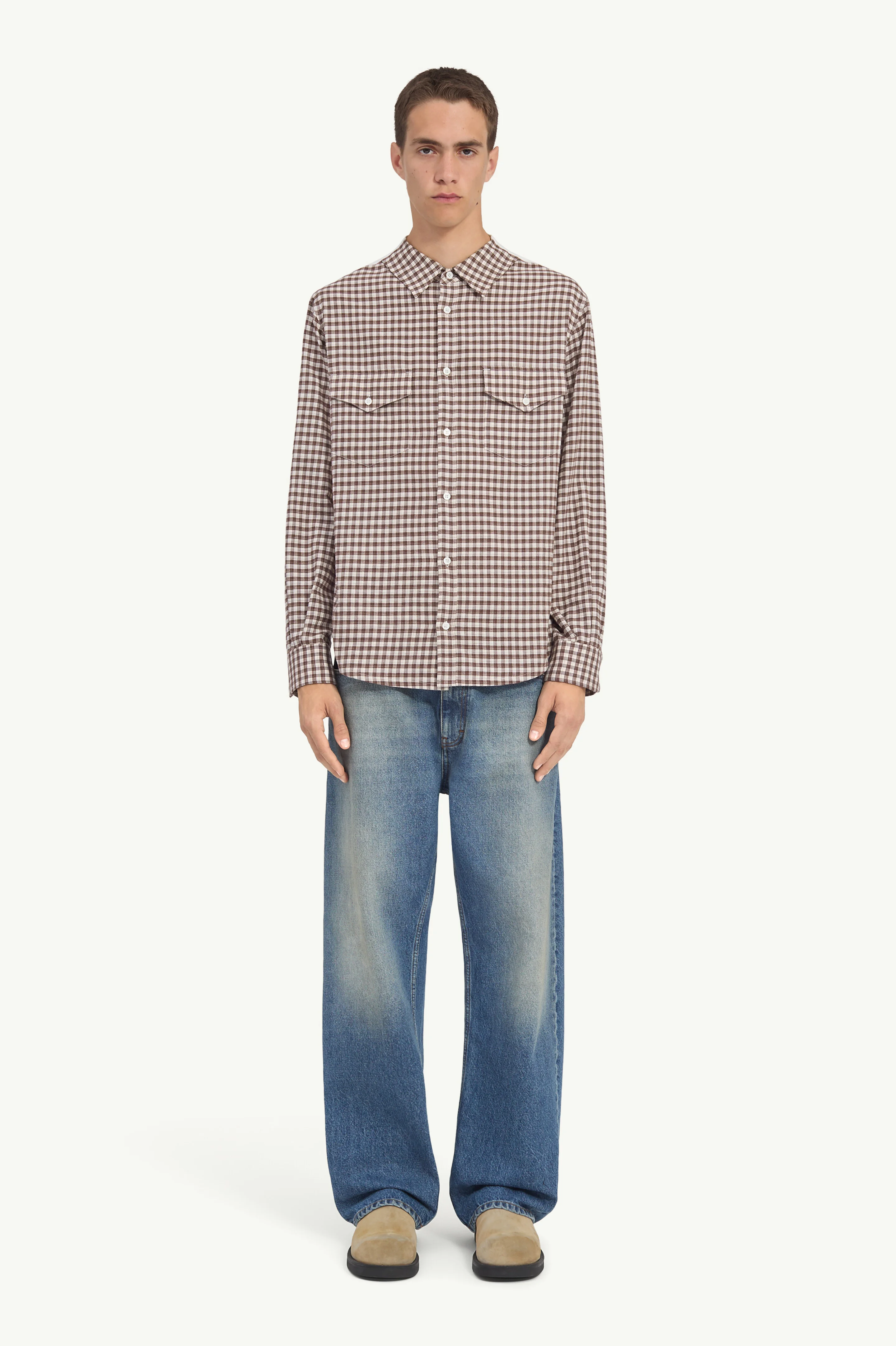 Checkered flannel shirt - 1
