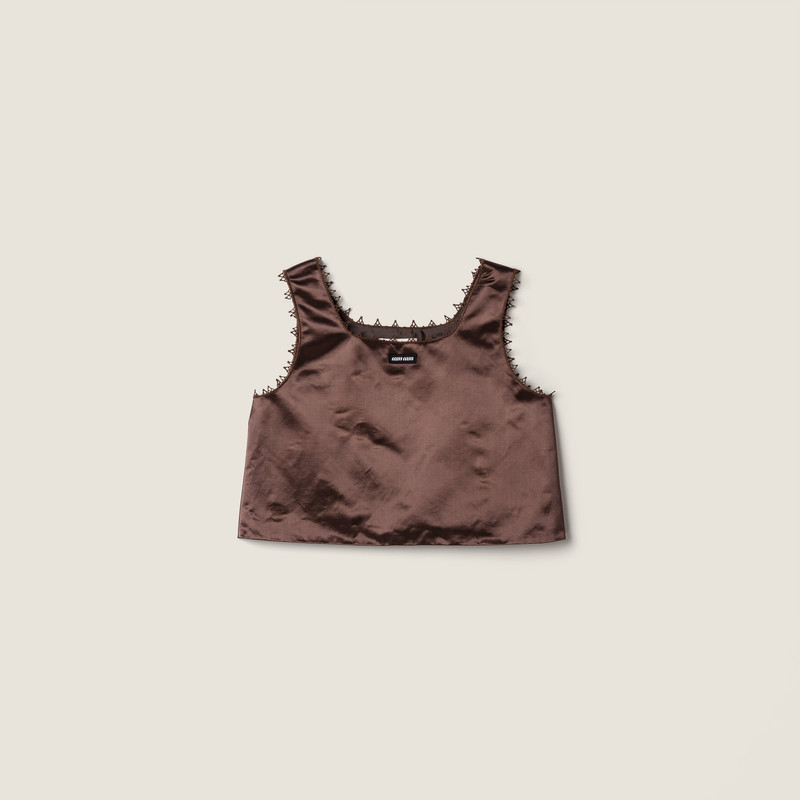 Satin crop top 1