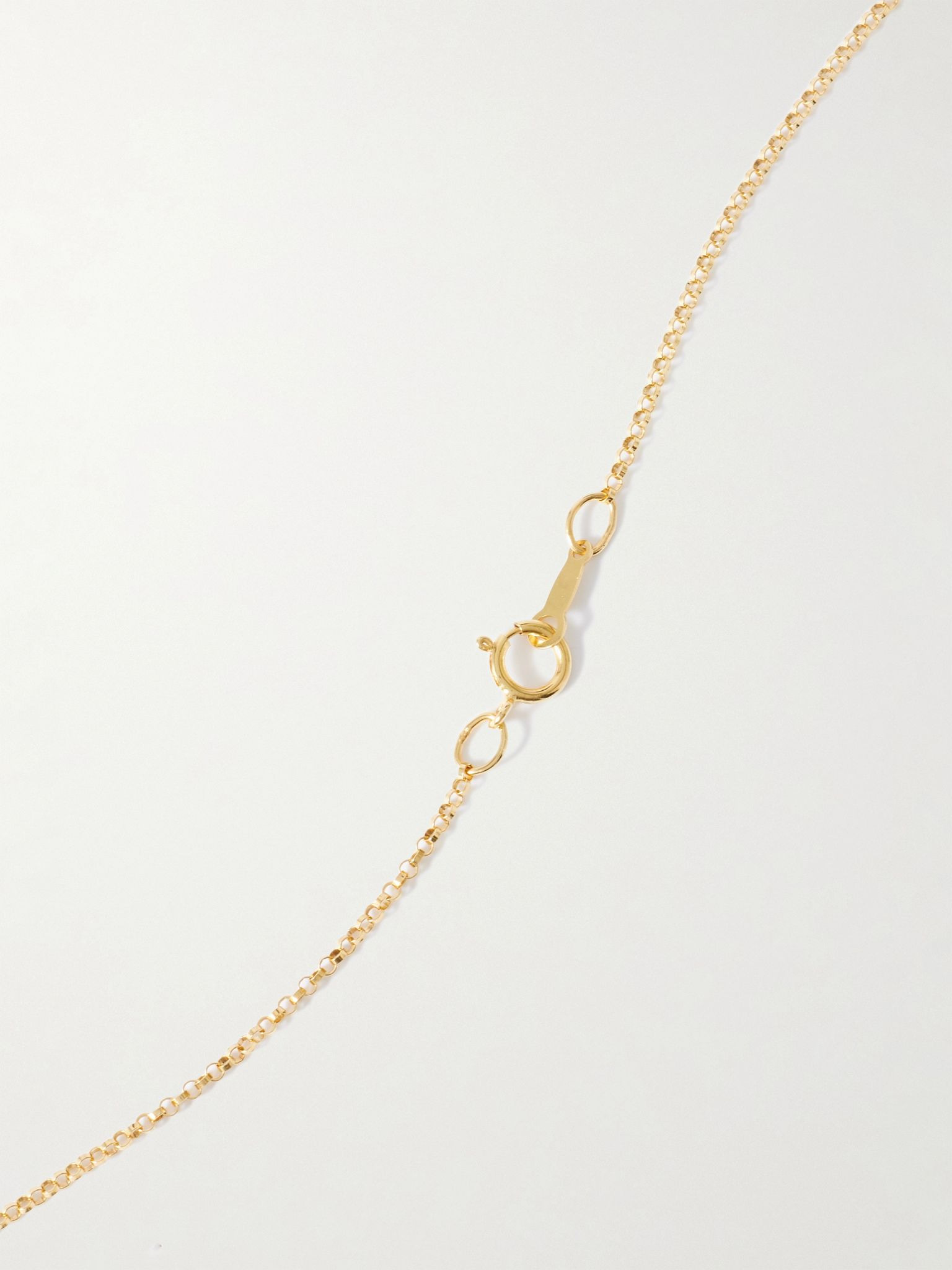 The Vanity Comb recycled gold-plated necklace Gold - 3