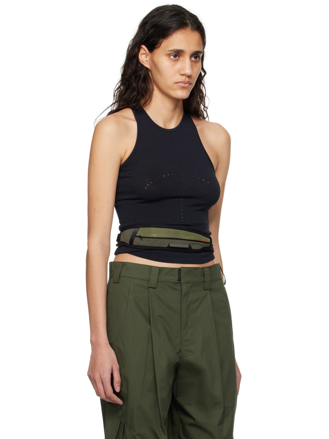 Navy Crescent Knit Tank Top - 2