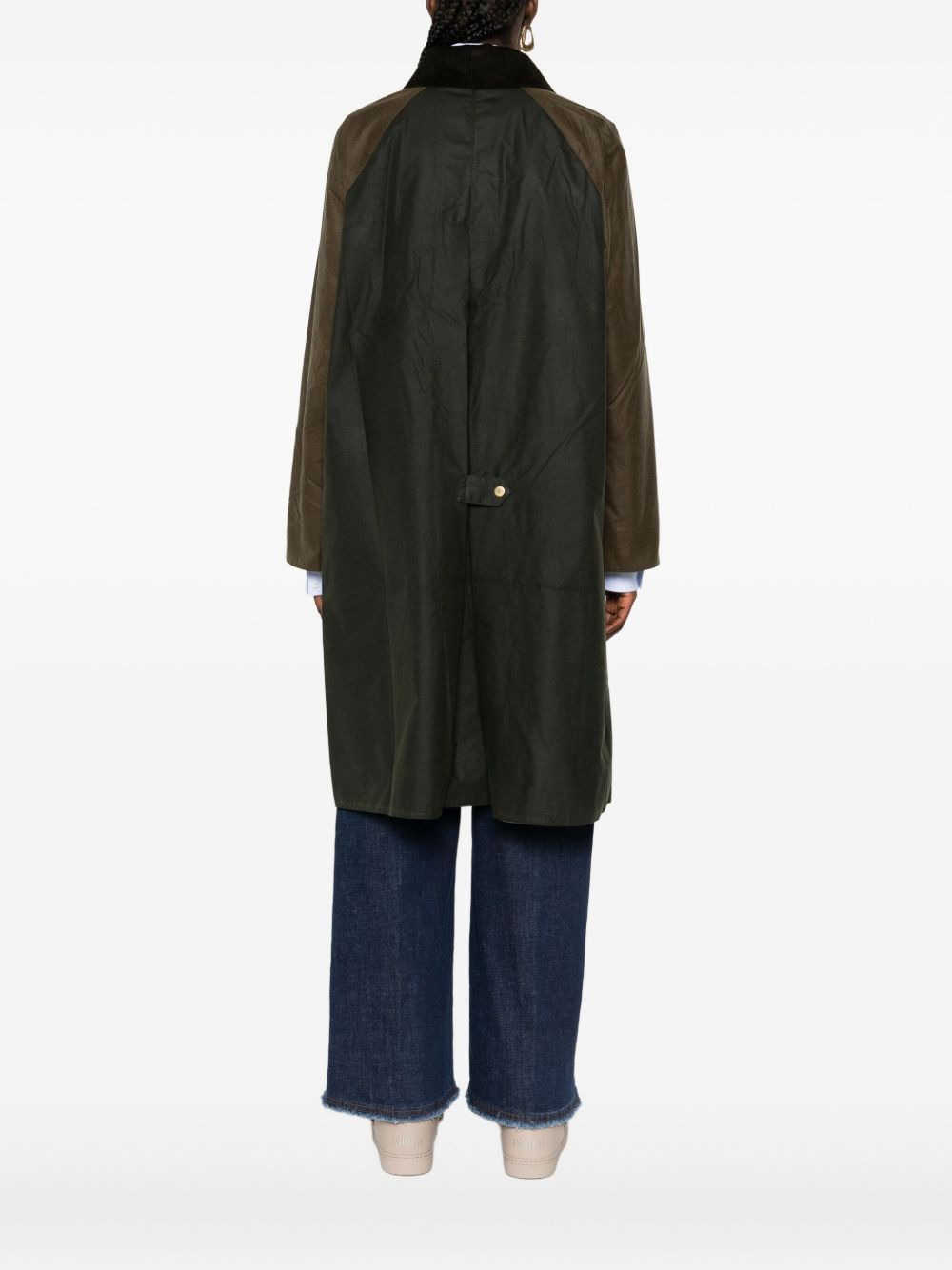 raglan-sleeve buttoned coat - 4