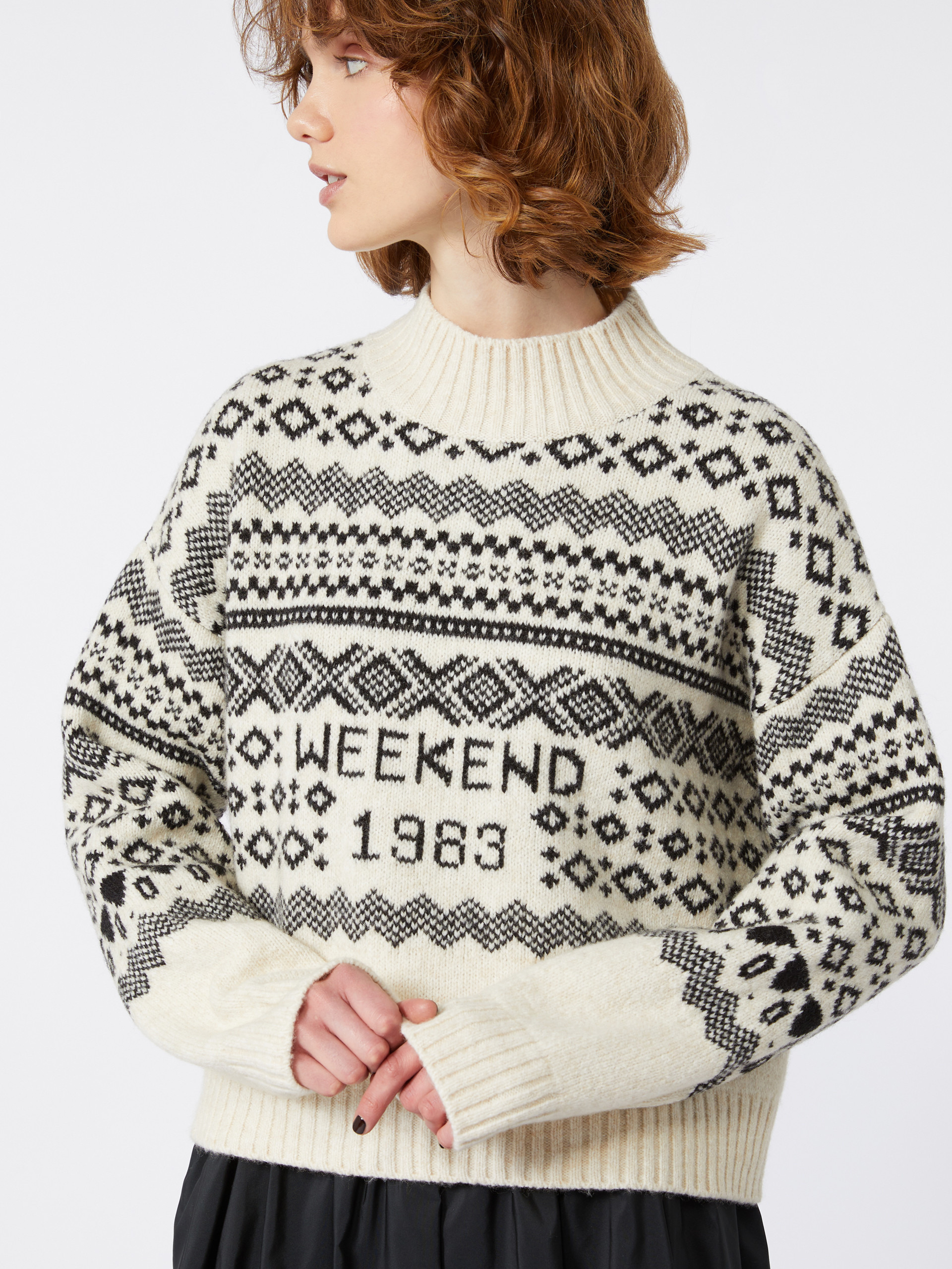 BRIOSO1234 Wool and alpaca jacquard jumper - 5
