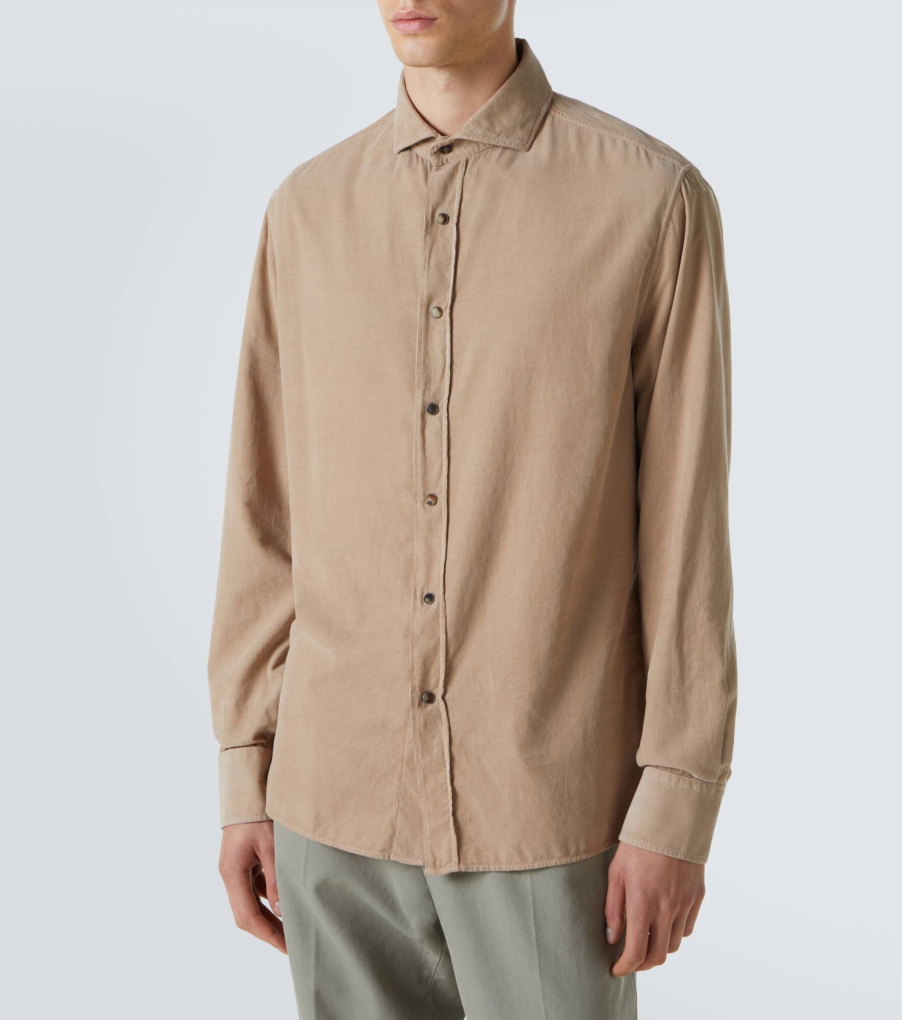 Cotton micro corduroy shirt - 3