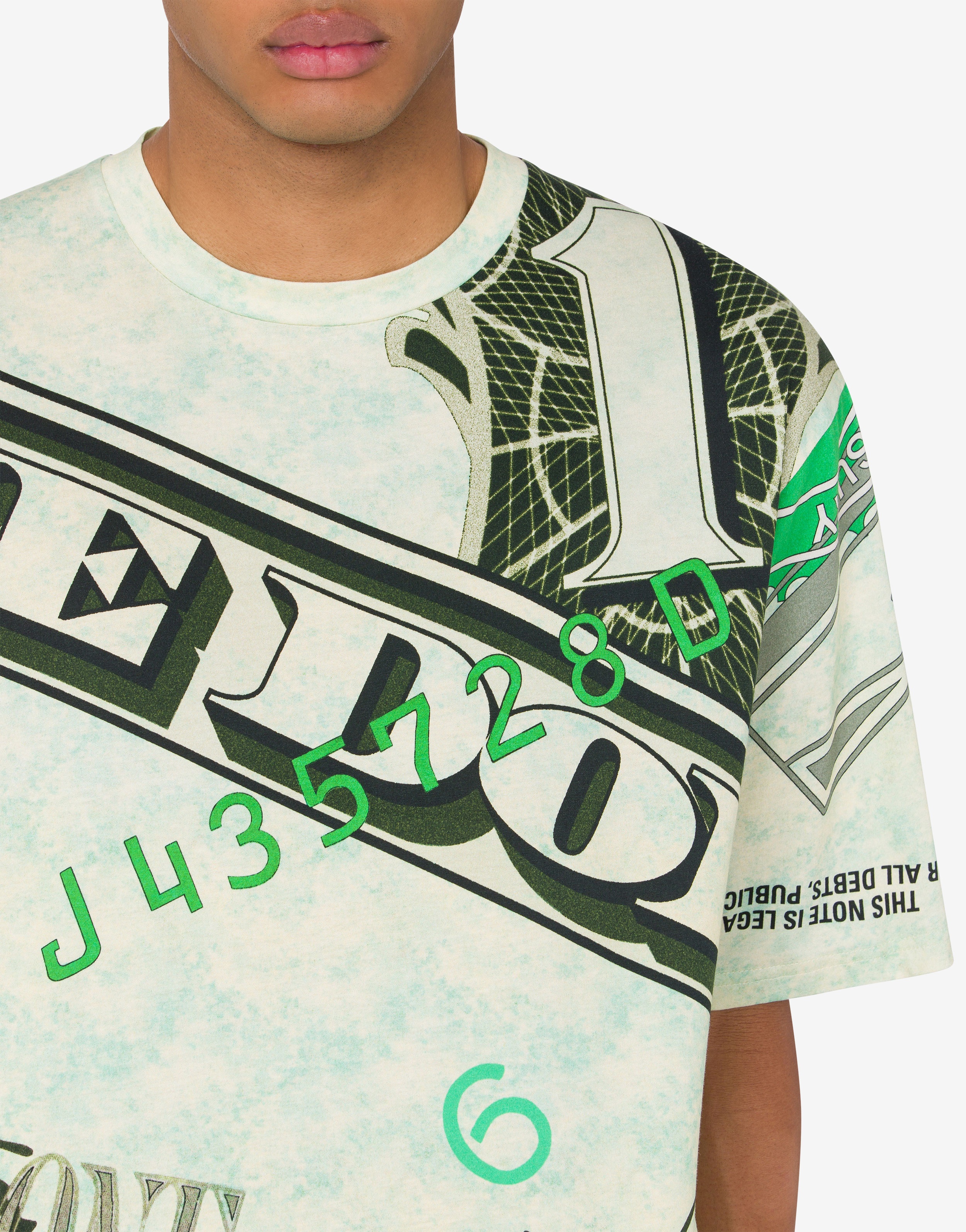 DOLLAR PRINT JERSEY T-SHIRT - 4