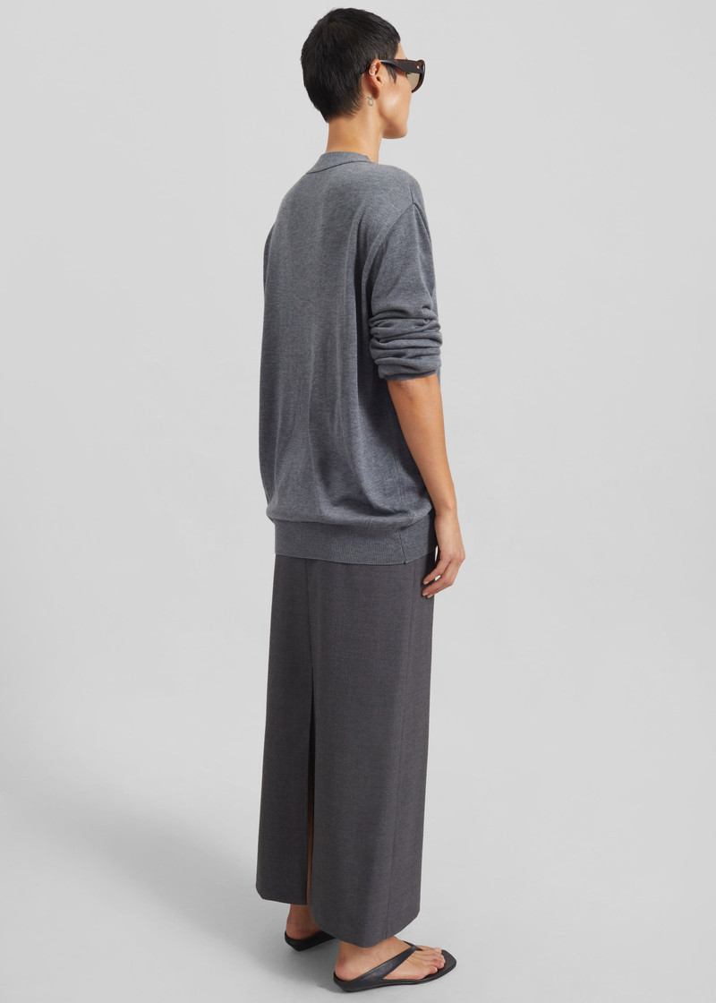 Calvane Two-Way Cardigan - Grey 10