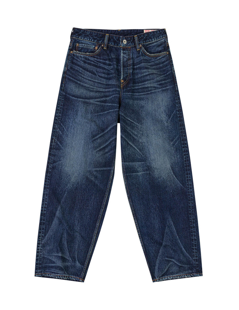 EVISU Mid-washed Seagull Print Loose Fit Jeans #2038 outlook