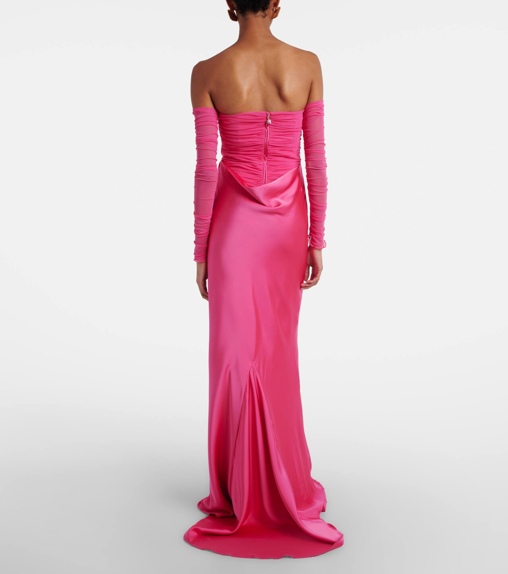 Draped ruched gown - 3
